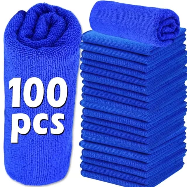 Paños de limpieza de microfibra sin pelusa, paños de limpieza de microfibra, toallas de limpieza reutilizables con súper absorbente para ventana de coche