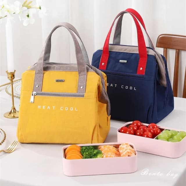 TOMILL-fiambrera portátil impermeable, bolsa Bento aislante para estudiantes, bolsa de almuerzo para trabajo de viaje, bolsa de almuerzo para mantener la frescura