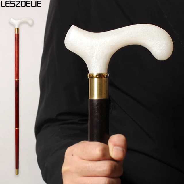 Bastón de madera africano con mango de resina de lujo para hombre, bastón decorativo para mujer, bastón elegante a la moda, bastones para caminar Vintage